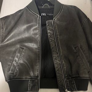 Zara woman’s Black Bomber Jacket